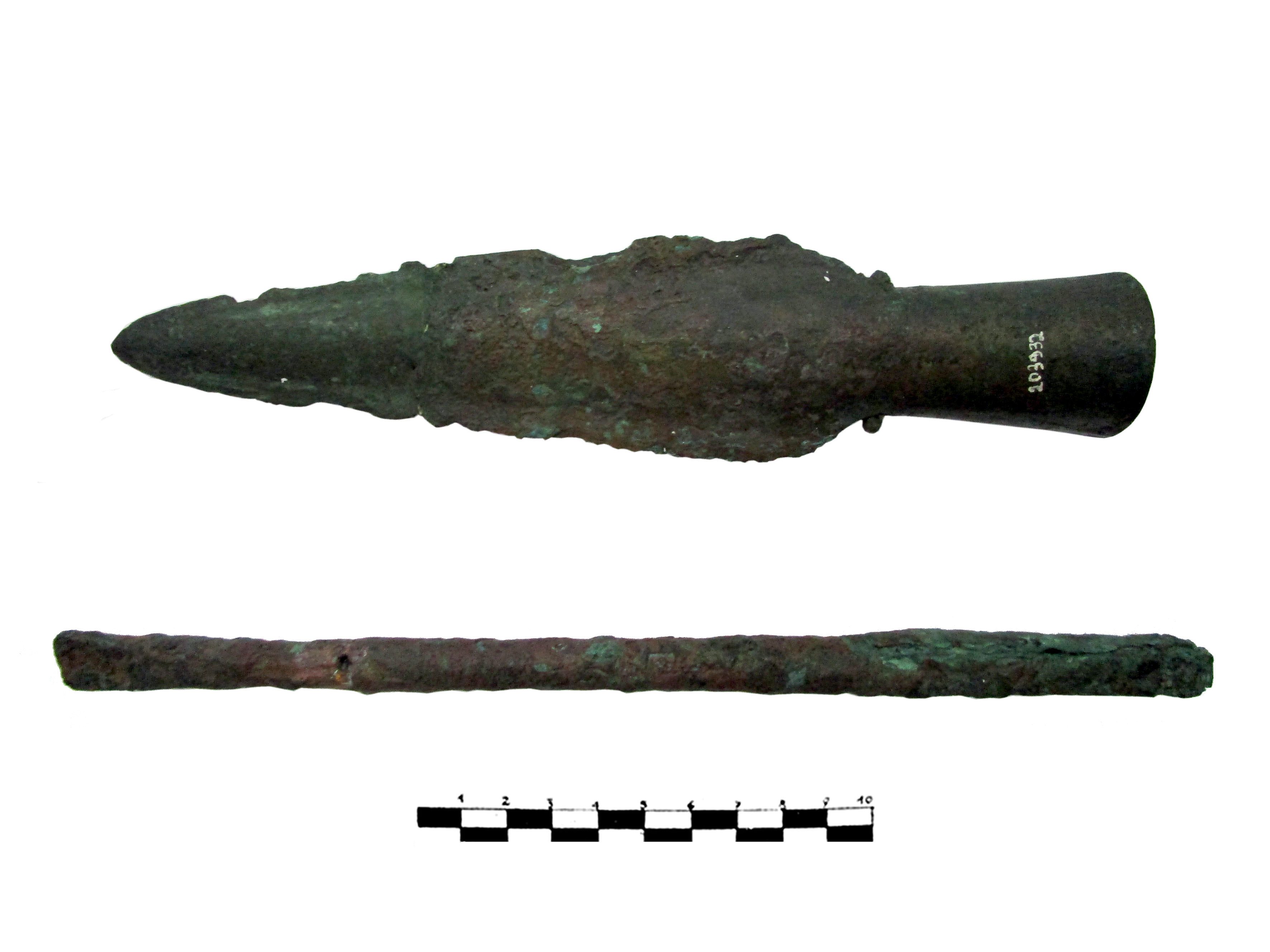 Pugnale e scalpello in bronzo