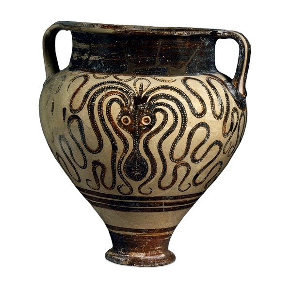 Vaso decorato miceneo, XIV sec. a. C.